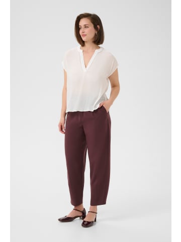 Kaffe Kurzarm-Bluse KAanja Regular fit in Chalk