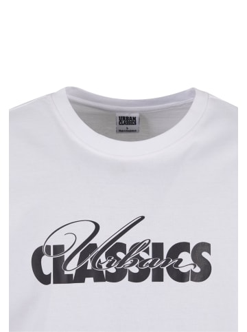 Urban Classics Urban Classics UC Cursive Bold Logo Heavy Oversized Tee in white