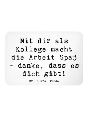 Mr. & Mrs. Panda Magnet mit Spruch Spruch Kollege Freude mit Spruch in Weiß