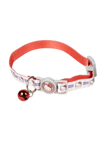 COFI 1453 Hello Kitty Katzenhalsband – Verstellbares Halsband für Katze aus Poly in Rot