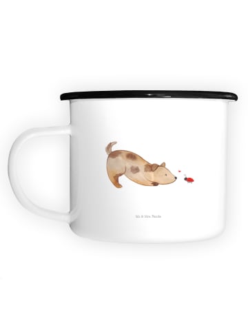 Mr. & Mrs. Panda Kaffeetasse Hund Marienkäfer ohne Spruch in Weiß