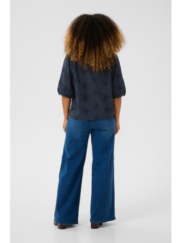 Cream Kurzarm-Bluse CRAlisa Regular fit in Navy Blazer