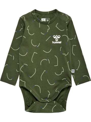 Hummel Hummel Druckknopf Strampler Hmlobi Lebensstil Jungen in OLIVE NIGHT
