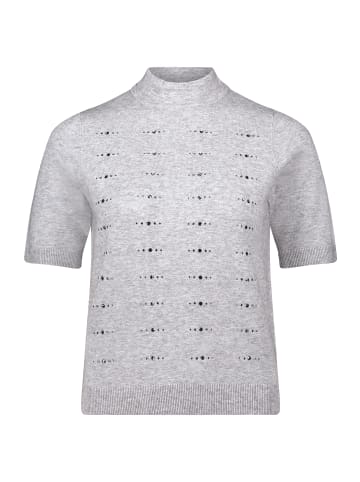 Betty Barclay Feinstrickpullover mit Stehkragen in Light Silver Melange