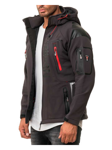 Geographical Norway Herren Regular Fit Softshelljacke  in Dark Grey