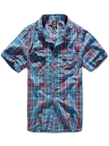 Brandit Hemd "Roadstar Shirt Short Sleeve" in Blau