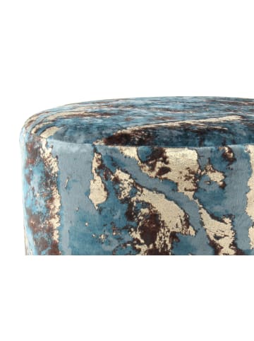 Kayoom Hocker Gipsy in dunkelblau - gold