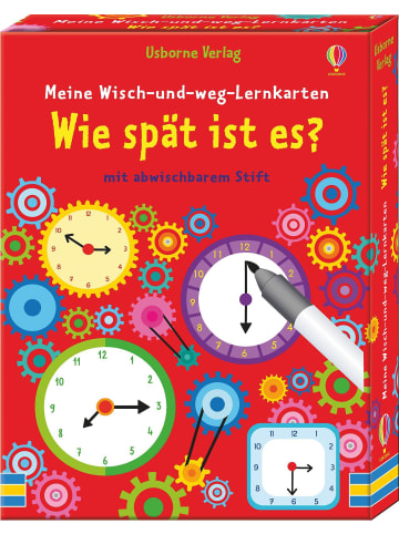 Usborne Meine Wisch-und-weg-Lernkarten: Wie spät ist es?