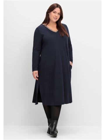 sheego Midikleid in tiefblau