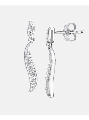 Diamant L'éternel Ohrringe aus 375 Weißgold mit Diamant