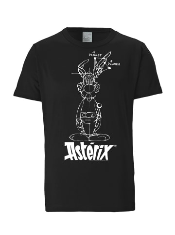 Logoshirt T-Shirt Asterix der Gallier in schwarz