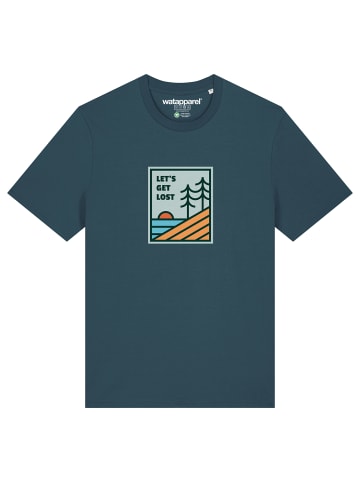 wat? Apparel T-Shirt Let's Get Lost in Petrol