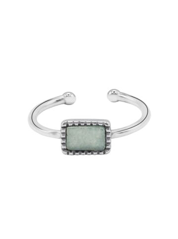 Steel_Art Ring mit Stein Damen Picto silberfarben in silberfarben poliert