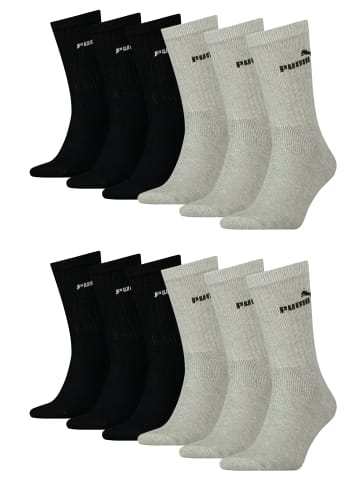 Puma Socken CREW SOCK 12P in 666 - black/grey