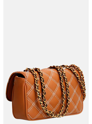 Guess Schultertasche Cessily Micro Mini in Cognac