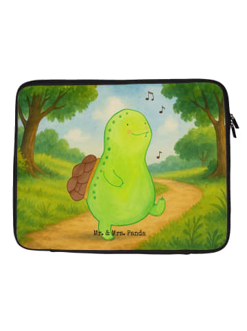 Mr. & Mrs. Panda Laptoptasche Schildkröte Pfeifen Design ohne Sp... in Weiß