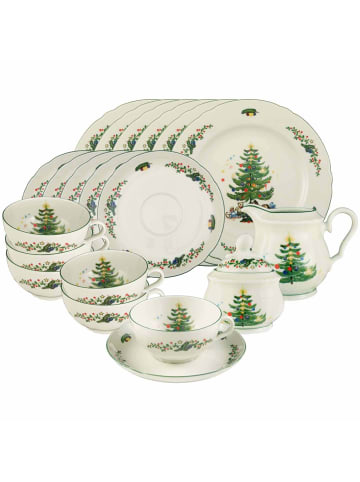 Seltmann Weiden 20er Set Teeservice Marieluise Weihnachten in bunt