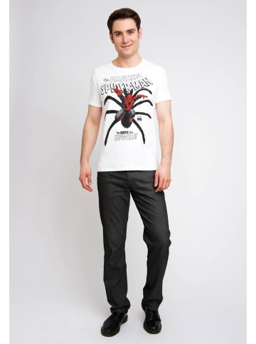 Logoshirt Printshirt Marvel Comics in altweiss