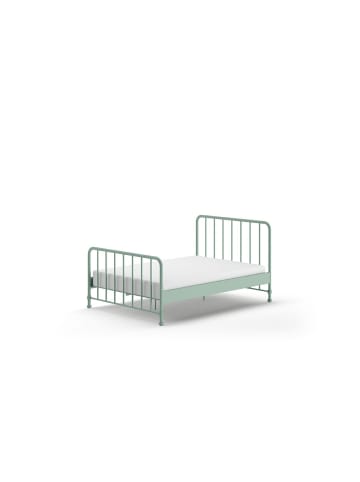 58 aufm Kessel METALLBETT Kay 147x110x207 aus Metall in Grün matt