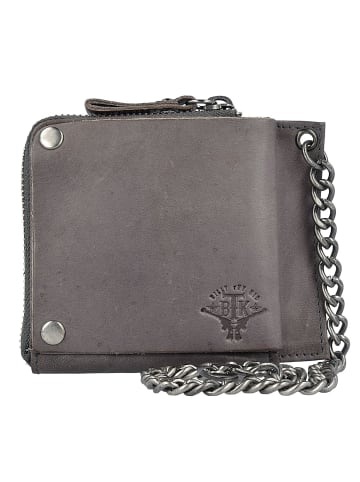 Billy the Kid Nasty Cowboys Kettenbörse Leder 12,5 cm in stonegrey