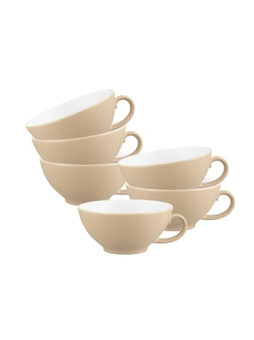 Seltmann Weiden 6er Set Teetassen Liberty Pure Colors in 140 ml in Dusty Beige