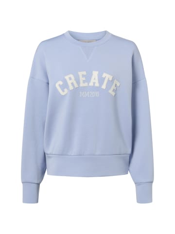 Mos Mosh Sweatshirt MMCELLI in hellblau weiß - 0003
