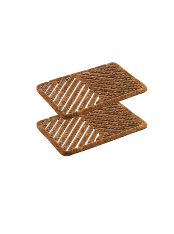 Astra Fußmatte für Innen und Außen COCO BRUSH 2ER SET 2 in Natur