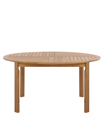 Beliani Esstisch TOLVE in Braun - (W) 150 x (H) 74 x (L) 150 cm