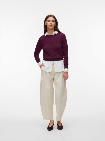 Vero Moda Strickpullover in Catawba Grape