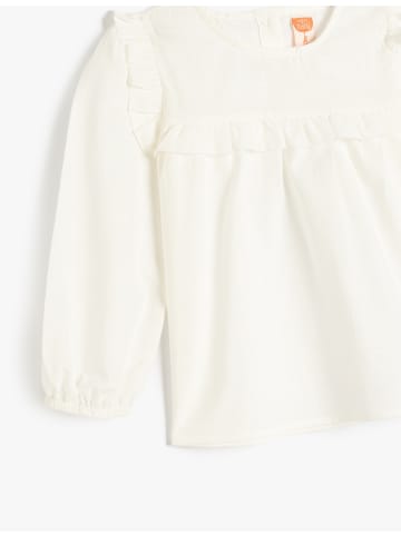 KOTON BLUSE LS in Ekru