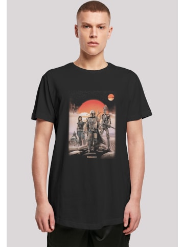 F4NT4STIC Long Cut T-Shirt Star Wars The Mandalorian Warriors in schwarz