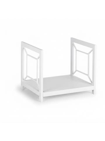 relaxdays Kaminholzregal in Weiß - (B)43 x (H)36 x (T)35,5 cm