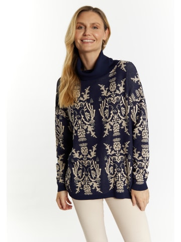 Usha Damen Strickpullover in Marine Creme