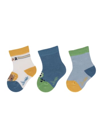 Sterntaler Baby-Socken 3er-Pack Löwe in weiß