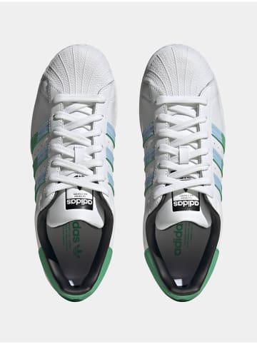 adidas Turnschuhe in white/green/blue