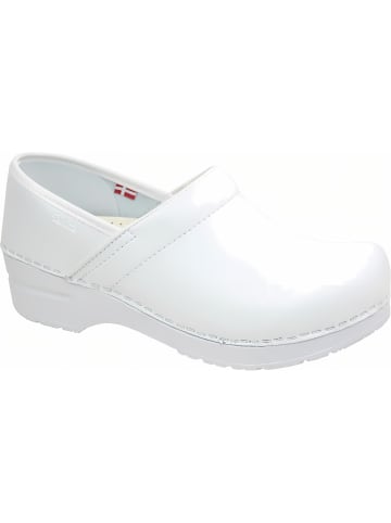 Sanita Comfortwear Clog "Original-Prof. Pu" in Weiß