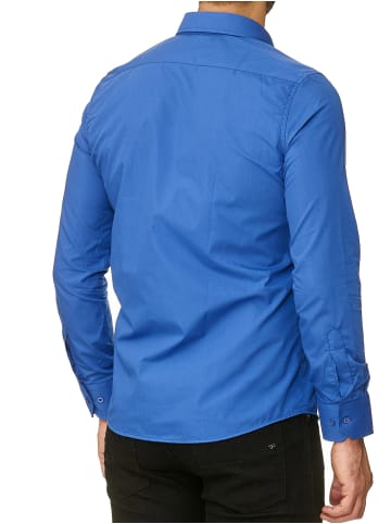RESLAD Hemd Uni in blau