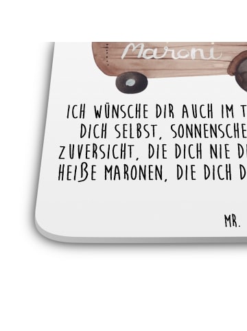 Mr. & Mrs. Panda Untersetzer Set Igel Maronen mit Spruch in Weiß