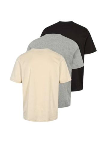 Kappa T-Shirt KMLogo in Black-Grey-Beige Fog