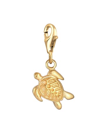 Nenalina Charm 925 Sterling Silber Schildkröte in Gold