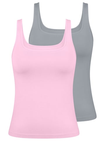 Sloggi Unterhemd / Top GO Sense in Floral pink / Chrome