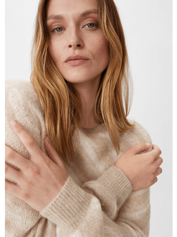 comma Strickpullover langarm in Beige