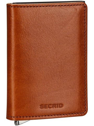 Secrid Geldbörse Premium Slimwallet Basco in Cognac