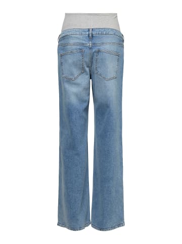 Vero Moda Umstandsjeans mit weitem Bein in Light Blue Denim 1