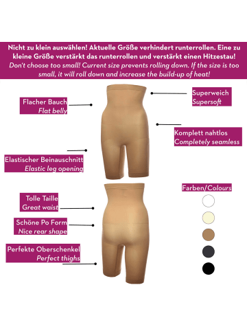 MISS PERFECT Shapewear Hohe Hose mit Bein in Anthrazit