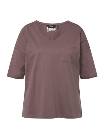 Ulla Popken Shirt in dunkles taupe