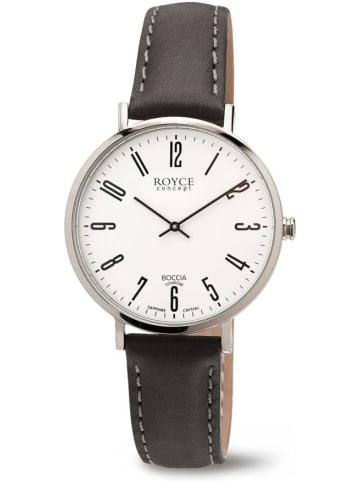 Boccia Uhr in Weiß