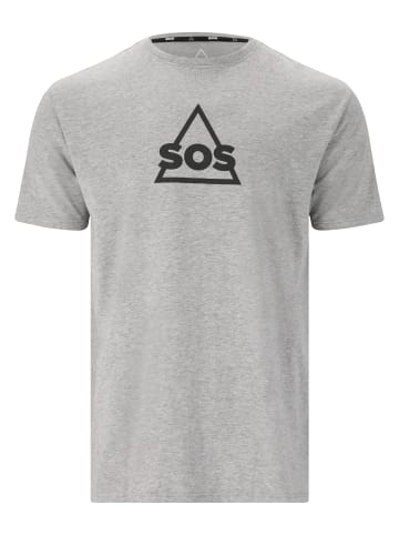 SOS T-Shirt Kvitfjell in 1005 Light Grey Melange