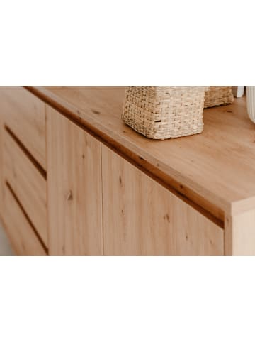 Furn.Design Sideboard Eiche Artisan 170 x 87 cm, Kommode mit viel Stauraum