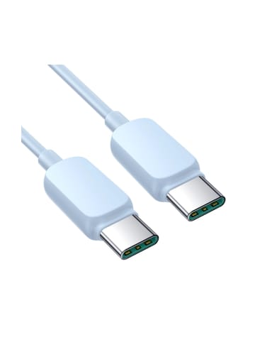 COFI 1453 Datenkabel Multi-Color Series Ladekabel USB-C/USB-C-Kabel 100 W 1,2 m in Blau
